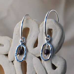 Aros Gotas Granate