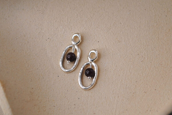 Aros Gotas Granate - Imagen 3